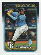 Junior Caminero RC - Tampa Bay Rays (MLB Baseball Card) 2024 Topps # 628 Mint