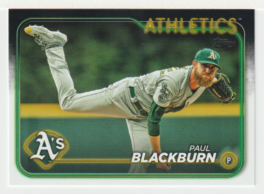 Paul Blackburn - Oakland Athletics (MLB Baseball Card) 2024 Topps # 647 Mint
