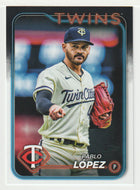 Pablo Lopez - Minnesota Twins (MLB Baseball Card) 2024 Topps # 651 Mint