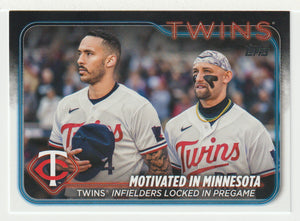 Carlos Correa - Royce Lewis - Minnesota Twins - Motivated (MLB Baseball Card) 2024 Topps # 653 Mint