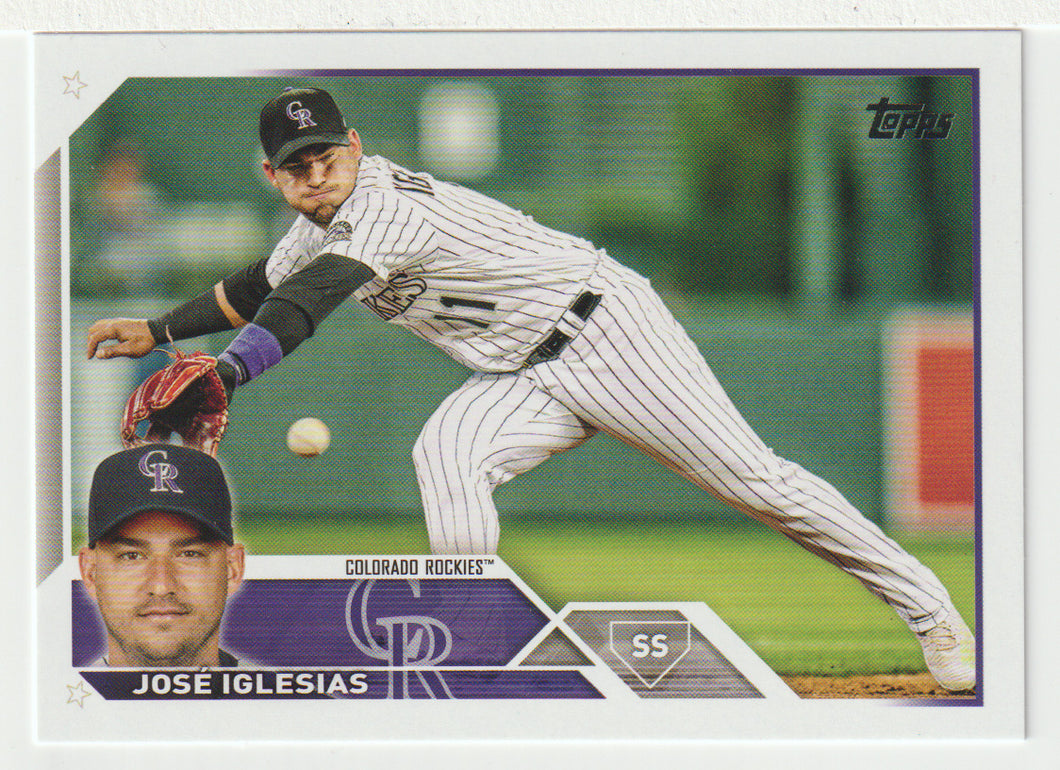 Jose Iglesias - Colorado Rockies (MLB Baseball Card) 2023 Topps # 653 Mint