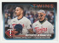 Carlos Correa - Royce Lewis - Minnesota Twins - Motivated (MLB Baseball Card) 2024 Topps # 653 Mint