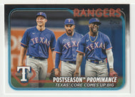 Corey Seager - Marcus Semien - Adolis Garcia - Texas Rangers - Postseason Prominance (MLB Baseball Card) 2024 Topps # 656 Mint