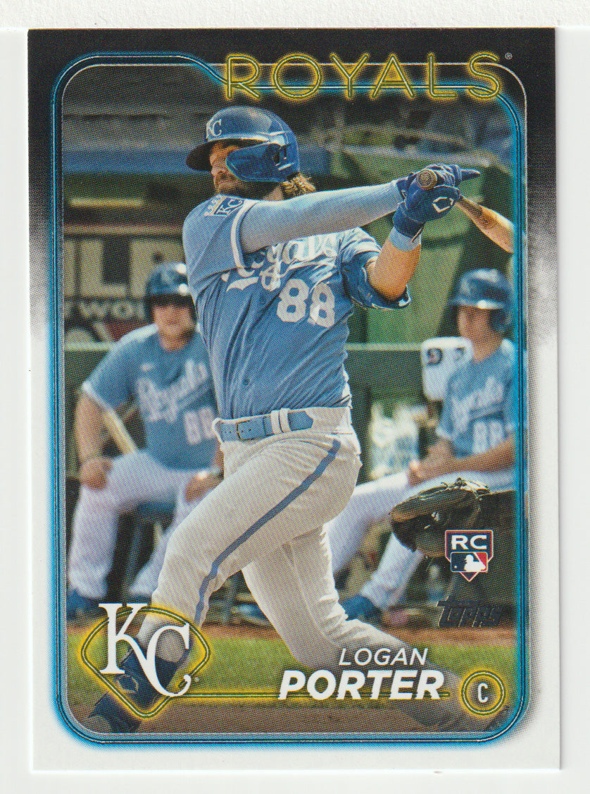 Logan Porter RC - Kansas City Royals (MLB Baseball Card) 2024 Topps # 666 Mint