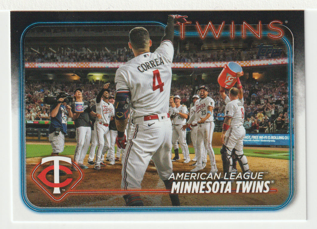Minnesota Twins Team Card (MLB Baseball Card) 2024 Topps # 692 Mint