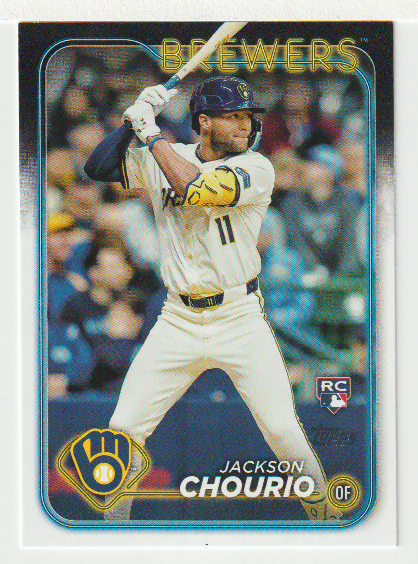Jackson Chourio RC - Milwaukee Brewers - Photo Variations (MLB Baseball Card) 2024 Topps # 698 Mint