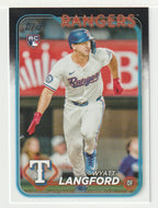 Wyatt Langford RC - Texas Rangers - Photo Variations (MLB Baseball Card) 2024 Topps # 700 Mint