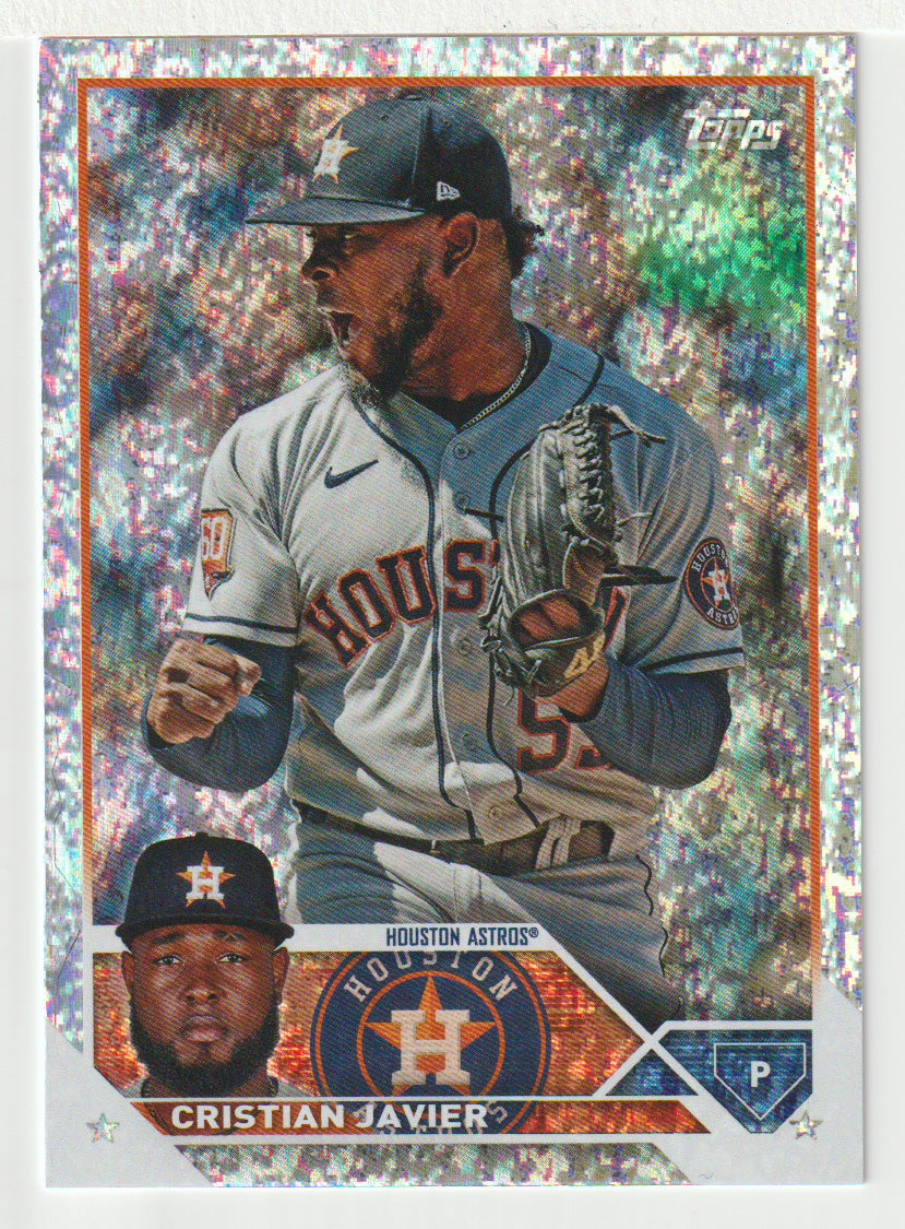 Cristian Javier 257/426 - Houston Astros - Gold Stars (MLB Baseball Card) 2023 Topps # 55 Mint