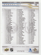 Load image into Gallery viewer, Checklist # 4 - Jack Eichel - Tage Thompson (NHL Hockey Card) 2025-26 Upper Deck # 450 Mint
