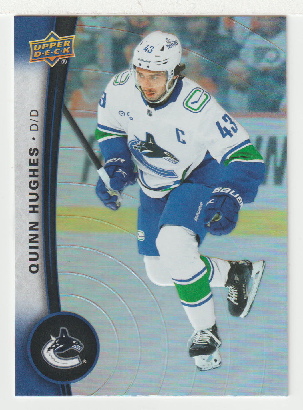 Quinn Hughes - Vancouver Canucks (NHL Hockey Card) 2025-26 Upper Deck Tim Hortons # 43 - Mint