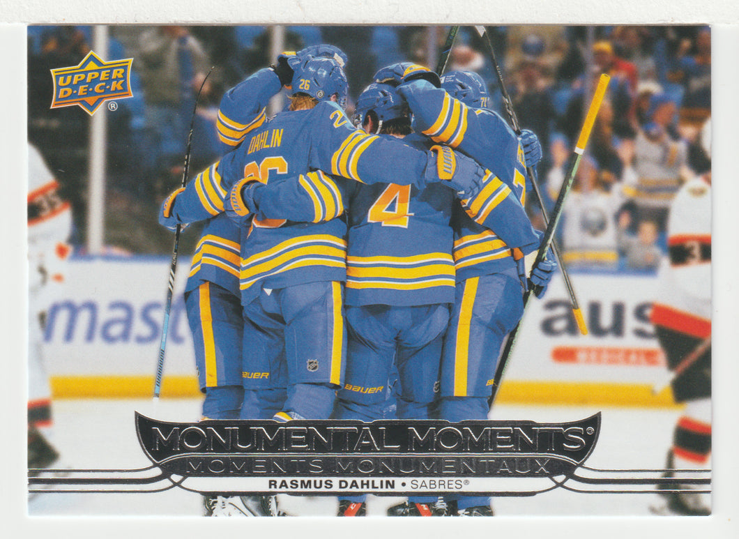 Rasmus Dahlin - Buffalo Sabres - Monumental Moments (NHL Hockey Card) 2025-26 Upper Deck Tim Hortons # MM-4 - Mint