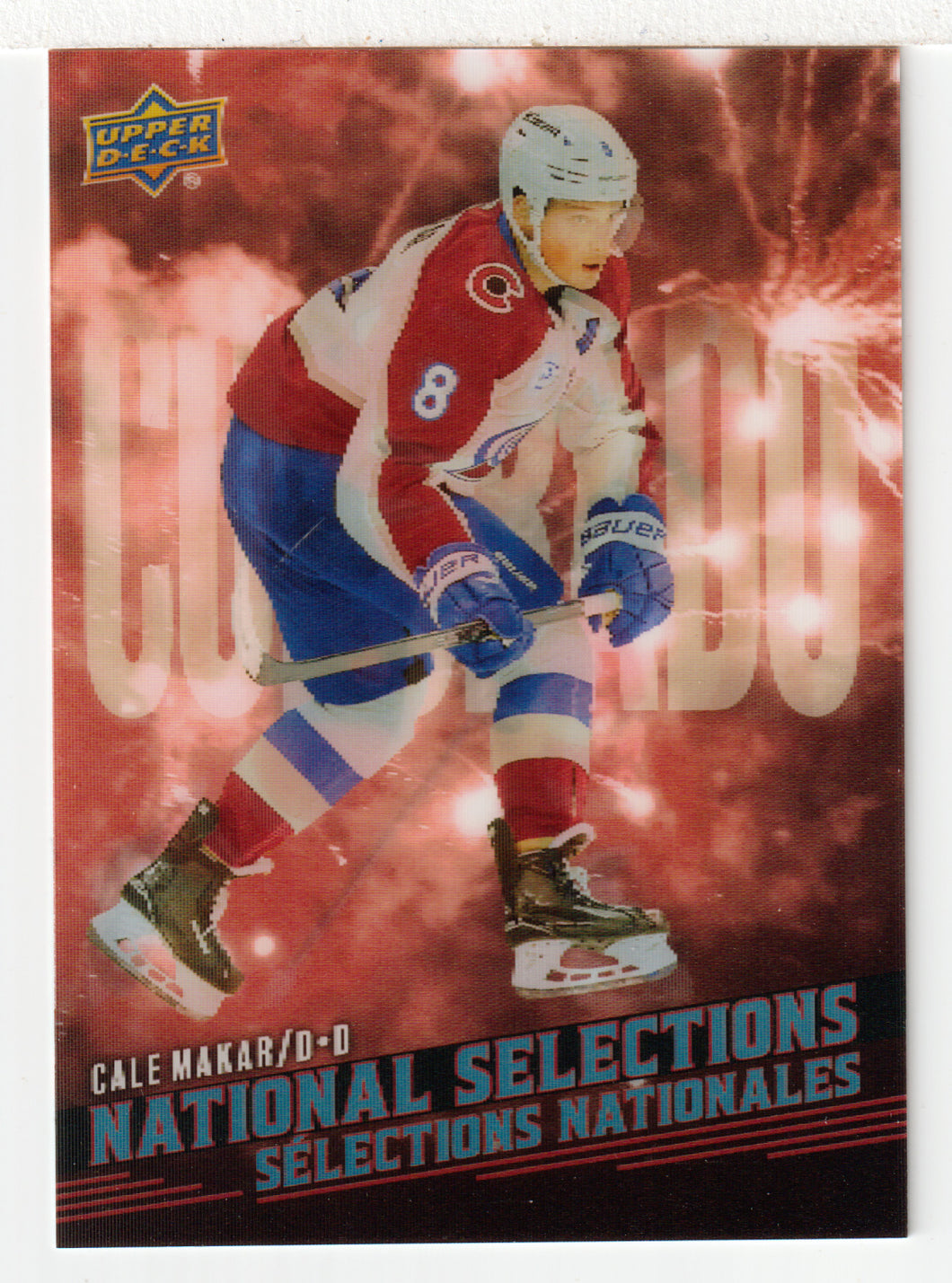 Cale Makar - Colorado Avalanche - National Selections (NHL Hockey Card) 2025-26 Upper Deck Tim Hortons # NS-6 - Mint