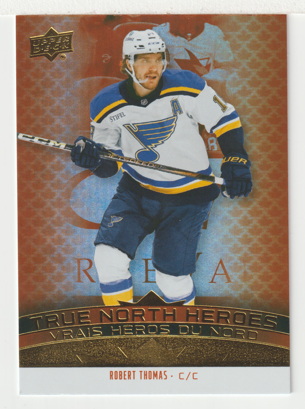 Robert Thomas - St. Louis Blues - True North Heroes (NHL Hockey Card) 2025-26 Upper Deck Tim Hortons # TNH-13 - Mint