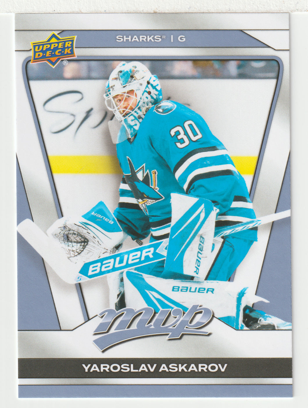 Yaroslav Askarov - San Jose Sharks (NHL Hockey Card) 2025-26 Upper Deck MVP # 72 Mint