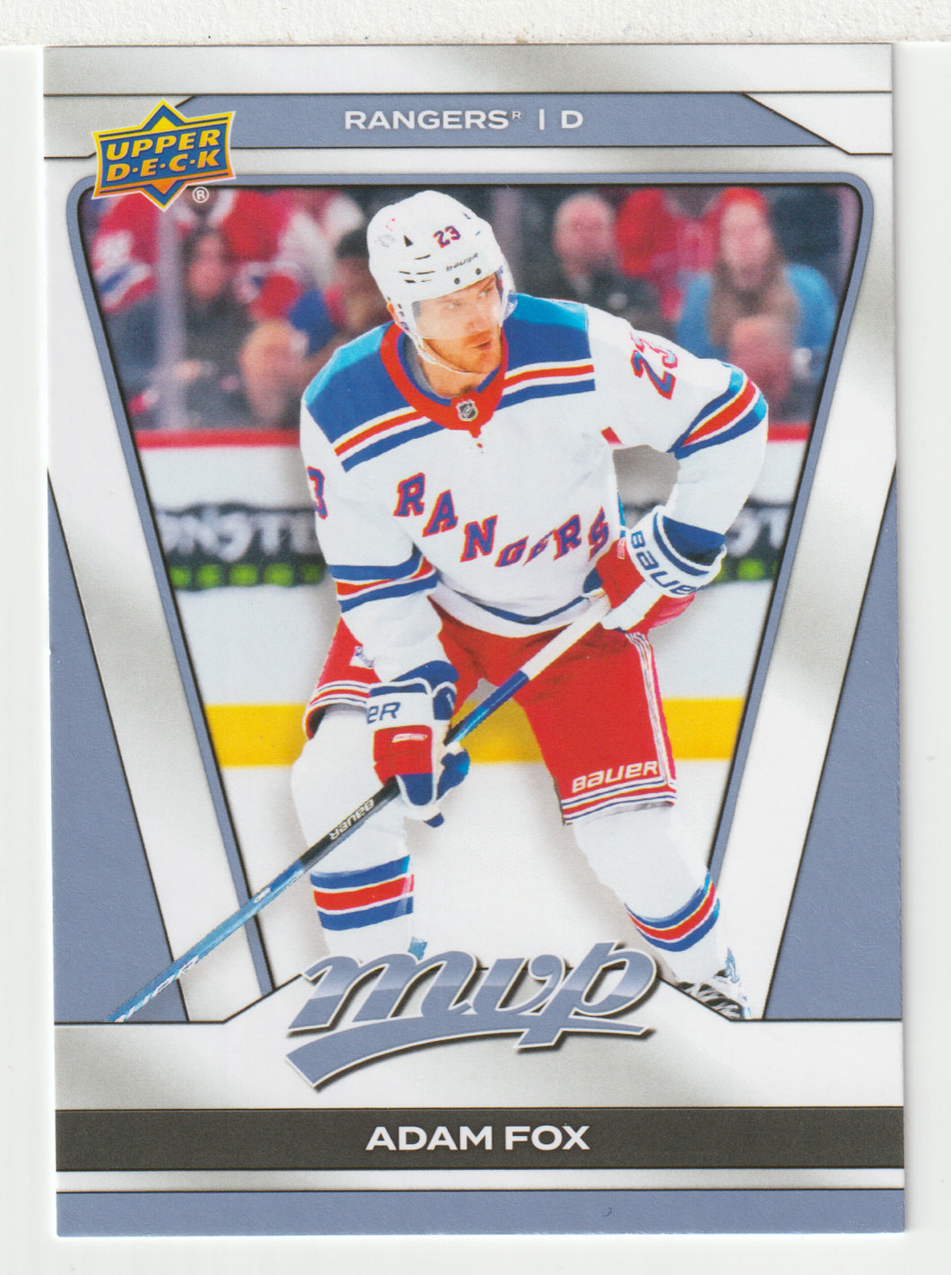 Adam Fox - New York Rangers (NHL Hockey Card) 2025-26 Upper Deck MVP # 92 Mint
