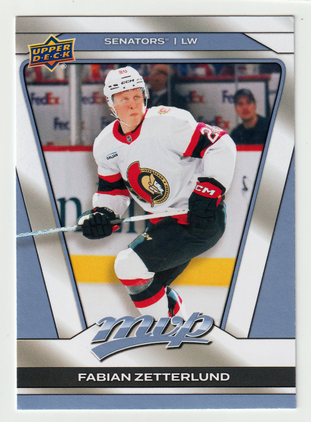 Fabian Zetterlund - Ottawa Senators (NHL Hockey Card) 2025-26 Upper Deck MVP # 108 Mint