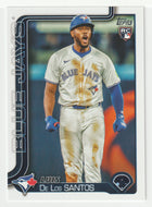 Luis De Los Santos RC - Toronto Blue Jays (MLB Baseball Card) 2025 Topps # 13 Mint