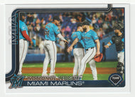 Miami Marlins Team Card (MLB Baseball Card) 2025 Topps # 340 Mint