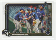 Bobby Witt Jr. - Salvador Perez - Michael Massey - Tyler Gentry - Kansas City Royals - Checklist (MLB Baseball Card) 2025 Topps # 436 Mint