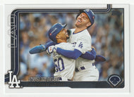 Freddie Freeman - Mookie Betts - Los Angeles Dodgers - Checklist (MLB Baseball Card) 2025 Topps # 631 Mint