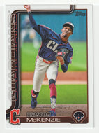 Triston McKenzie - Cleveland Guardians (MLB Baseball Card) 2025 Topps # 645 Mint