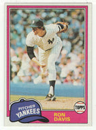 Ron Davis - New York Yankees (MLB Baseball Card) 1981 Topps # 16 Mint