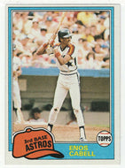 Enos Cabell - Houston Astros (MLB Baseball Card) 1981 Topps # 45 Mint
