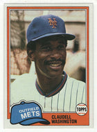 Claudell Washington - New York Mets (MLB Baseball Card) 1981 Topps # 151 Mint