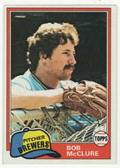 Bob McClure - Milwaukee Brewers (MLB Baseball Card) 1981 Topps # 157 Mint