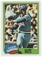 Bump Wills - Texas Rangers (MLB Baseball Card) 1981 Topps # 173 Mint