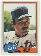 Craig Swan - New York Mets (MLB Baseball Card) 1981 Topps # 189 Mint