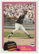Bob Knepper - San Francisco Giants (MLB Baseball Card) 1981 Topps # 279 Mint