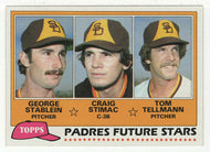 George Stablein RC - Craig Stimac RC - Tom Tellmann RC - San Diego Padres - Future Stars (MLB Baseball Card) 1981 Topps # 356 Mint