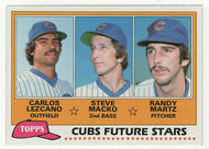 Carlos Lezcano RC - Steve Macko - Randy Martz RC - Chicago Cubs - Future Stars (MLB Baseball Card) 1981 Topps # 381 Mint