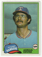 Adrian Devine - Texas Rangers (MLB Baseball Card) 1981 Topps # 464 Mint