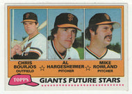 Chris Bourjos RC - Al Hargesheimer RC - Mike Rowland RC - San Francisco Giants - Future Stars (MLB Baseball Card) 1981 Topps # 381 Mint