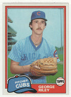 George Riley RC - Chicago Cubs (MLB Baseball Card) 1981 Topps # 514 Mint
