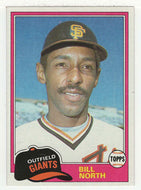 Bill North - San Francisco Giants (MLB Baseball Card) 1981 Topps # 713 Mint