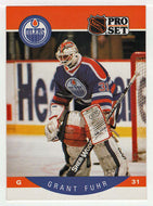 Grant Fuhr - Edmonton Oilers (NHL Hockey Card) 1990-91 Pro Set # 82 Mint