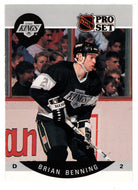Brian Benning - Los Angeles Kings (NHL Hockey Card) 1990-91 Pro Set # 114 Mint