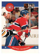 Mathieu Schneider RC - Montreal Canadiens (NHL Hockey Card) 1990-91 Pro Set # 158 Mint