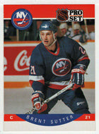Brent Sutter - New York Islanders (NHL Hockey Card) 1990-91 Pro Set # 191 Mint