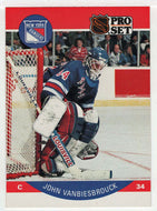 John Vanbiesbrouck - New York Rangers (NHL Hockey Card) 1990-91 Pro Set # 209 Mint