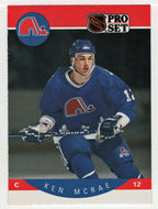 Ken McRae RC - Quebec Nordiques (NHL Hockey Card) 1990-91 Pro Set # 255 Mint