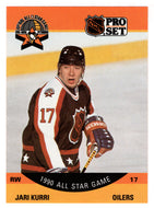 Jari Kurri - Edmonton Oilers - All Star Game (NHL Hockey Card) 1990-91 Pro Set # 348 Mint