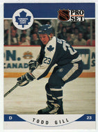Todd Gill RC - Toronto Maple Leafs (NHL Hockey Card) 1990-91 Pro Set # 534 Mint