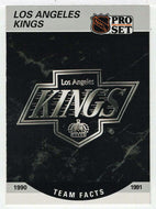 Los Angeles Kings Logo (NHL Hockey Card) 1990-91 Pro Set # 573 Mint