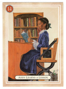 Addy - Learning a Lesson - At School in 1864 - American Girl (Trading Card) # 14 - 1994 Pleasant Company - Mint