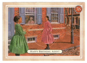 Addy - Happy Birthday - Double Dutch - American Girl (Trading Card) # 38 - 1994 Pleasant Company - Mint