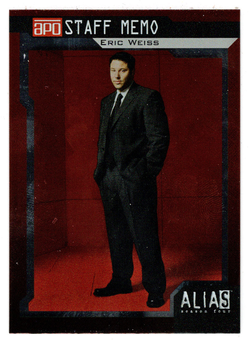 Eric Weiss (Trading Card) Alias Season Four - 2006 Inkworks # 62 - Mint